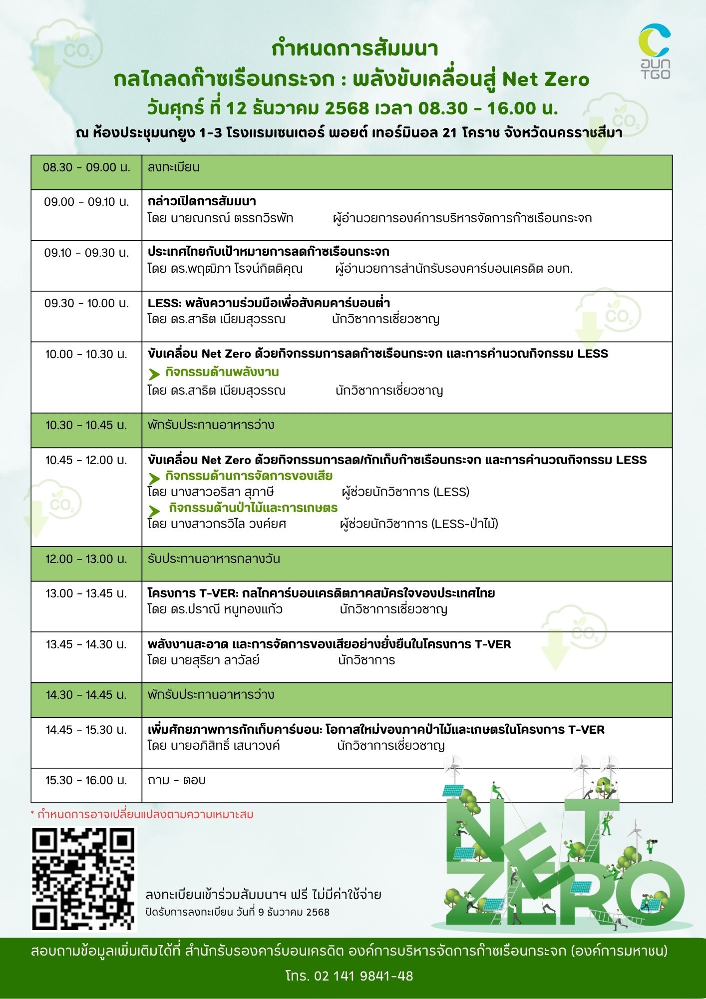 กำหนดการงานสัมมนา korat