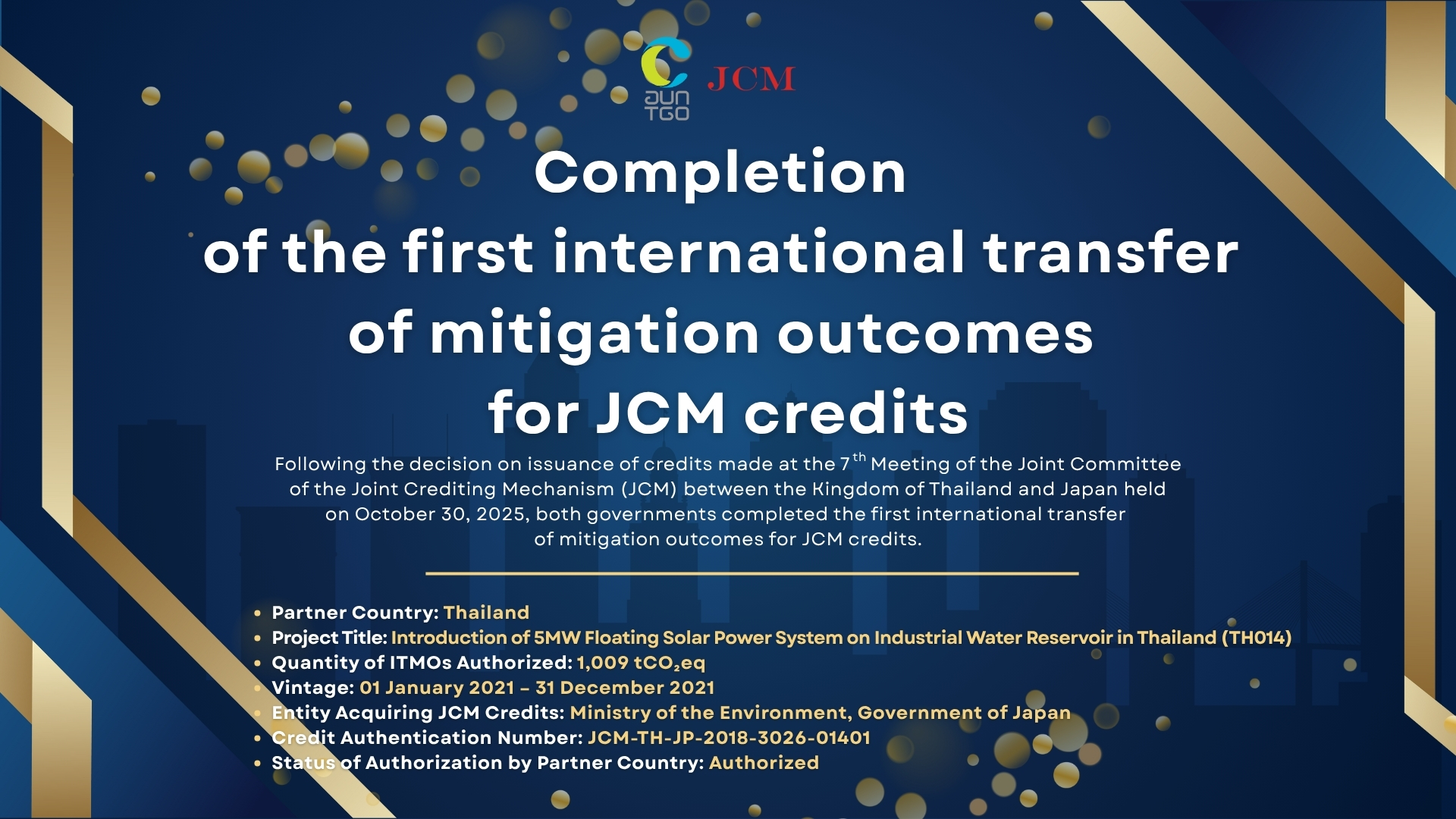 Pop Up Completion Of The First International Transfer